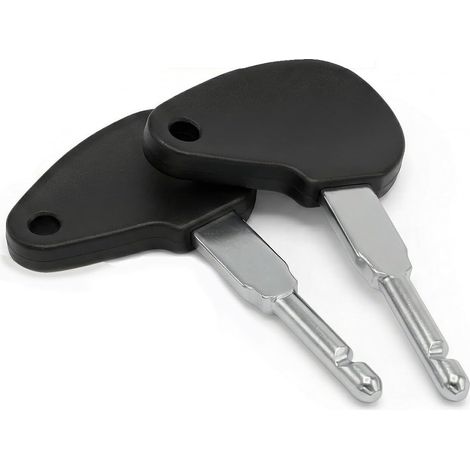 Lot de 2 clés de contact universelles pour tracteur - Clé d'allumage pour tracteur - Clé d'allumage de rechange machines chantier (1/5)