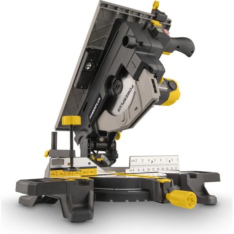 Powerplus Scie à Onglet et à Table Électrique de 2200 W POWX07583 -2 en 1 Droites et d'Onglet Ø 254 mm - Laser Intégré - 1 Acc