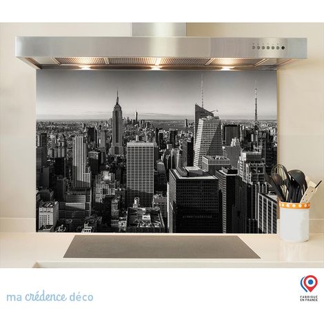 Fond de hotte : New-York - Verre trempé - 90 cm - 60 cm (1/5)