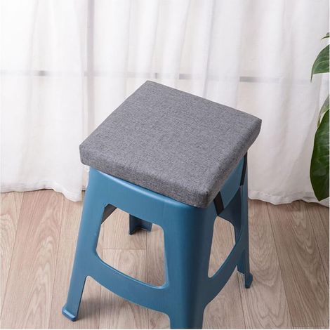 Coussin chaise carré antidérapant K4, 35x35x8 cm, usage int/ext (1/4)