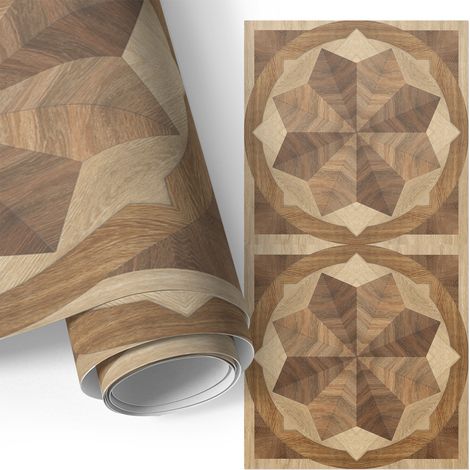 Klebefolie für Möbel - Möbelfolie - Selbstklebefolie - Küche folieren - Dekorfolie - Einfach zu reinigen - Holzkreise 75x150 cm