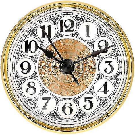 KLVGTIFS PU - Horloge classique à insert, mouvement à quartz, diamètre 70 mm, numéro PK (1/5)