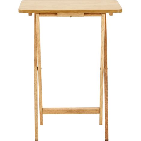 Interiors by Premier Space Saving Veneer Top Snack Table With White Top, Stylish Side Tables For Living Room, Coffee Table (1/5)