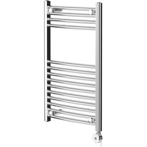 Wholesale Domestic Marco Chrome 800mm x 500mm Curved Digital Thermostatic Electric Heated Towel Rail (1/5)