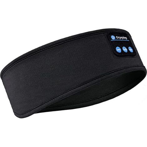 Masque de sommeil musical Bluetooth, bandeau Bluetooth, bandana de sport, bandeau pour appels, bandeau de yoga. Idéal pour l'exercice, les personnes dormant sur le côté, les voyages en avion, la médit (1/5)