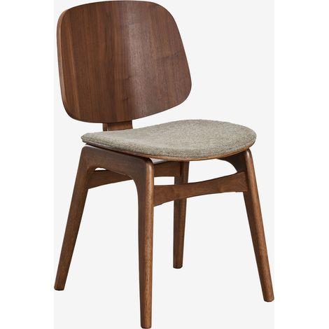 SKLUM Esszimmerstuhl aus Holz Canada Braun Dark