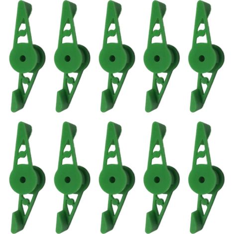 Lot de 10 pinces de modelage à 360° pour la formation des plants de tomates.