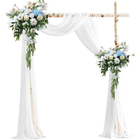1 Panneau Tulle, Transparent, 160x600 Cm, Infroissable, Pour Mariage, Décoration