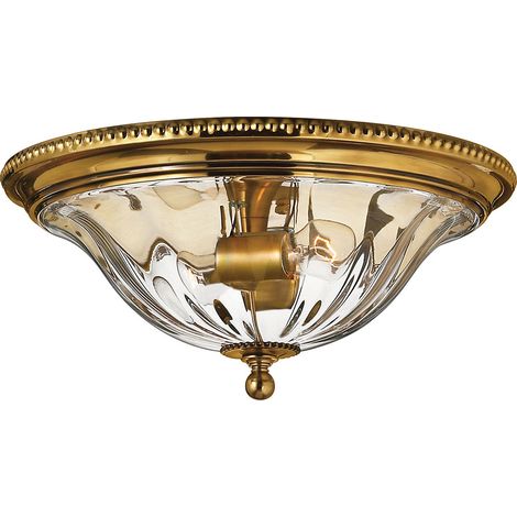 Elstead Cambridge - Plafoniera da incasso a 2 luci in ottone brunito, attacco E27 (1/5)