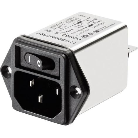 Schaffner FN 9263-3-06 FN 9263-3-06 Filtro di rete con connettore 250 V/AC 3 A 2 mH (L x A) 46 mm x 32.2 mm 1 pz.