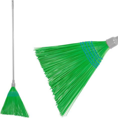 Besen Cleonix 3806G, SorgoSkew, grün, Metallstiel 153 cm, schräg, 41x45 cm (1/4)