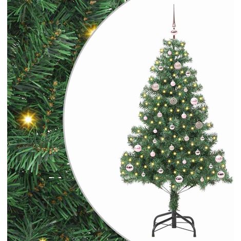 Weihnachtsbaum mit 150 LEDs mit Ständer Grün 150 cm PVC