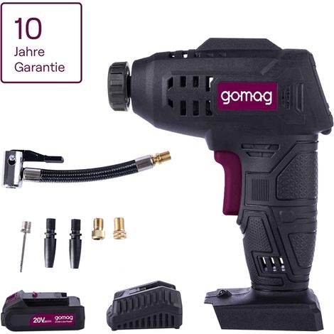 Gomag Akku Handkompressor GO-LP20 20V Luftpumpe mobil 7bar 2,0 Ah Starterkit (1/5)