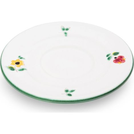Plato de cerámica Gmundner flores esparcidas espresso (Ø 11cm) (1/2)