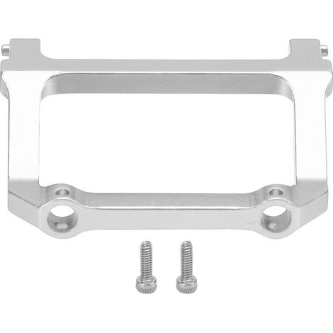 Pare-chocs avant en alliage d'aluminium pour Axial SCX24 C10 1/24 RC Pièce de rechange argent (1/5)