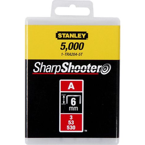 Stanley Klammern Typ A 6mm 1000 Stück