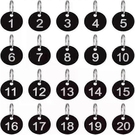 Plaques d'immatriculation en aluminium, clés, cercle de main, file d'attente (1/5)
