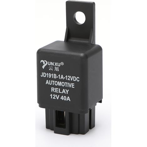 Kfz-Klimaanlagenrelais / 12V 40A DC elektromagnetisches Relais mit Anschluss für Lüfter, Scheinwerfer und Hupe (1/4)