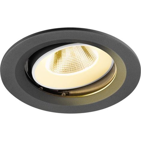Encastré downlight NUMINOS® MOVE M 3000 K 20° IP20 rond noir / blanc - SLV - 1009668 (1/2)