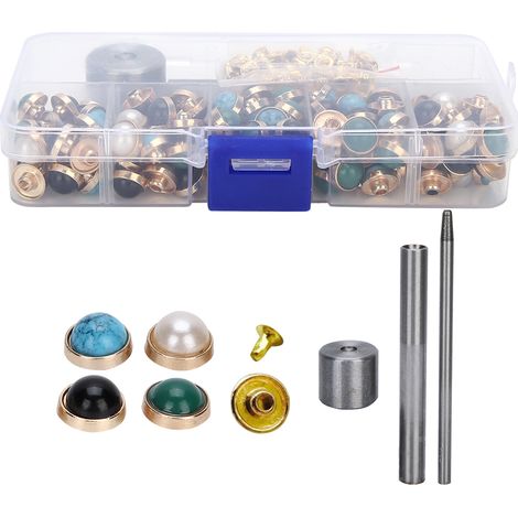 Rivet de couleur 10mm pour accessoires en cuir, chaussures et vêtements DIY (1/5)