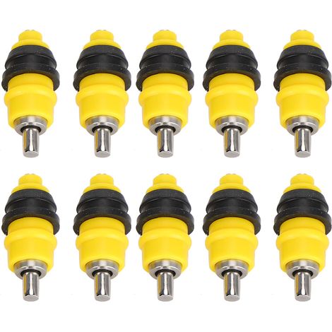 Lot de 10 abreuvoirs automatiques à bille en acier avec robinet à bille pour volailles (1/5)