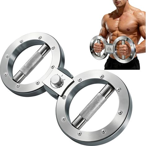 Entrenador de fuerza de agarre, peso ajustable de 3,6 kg a 6,8 kg, diseño compacto, hierro fundido duradero, adecuado para ejercicios de brazos, trabaja seis grupos musculares. (1/5)