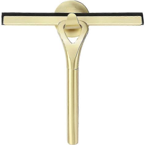Grattoir de douche, grattoir de douche en acier inoxydable, grattoir à vitre, grattoir de douche mural sans perçage s202412246636 (1/5)