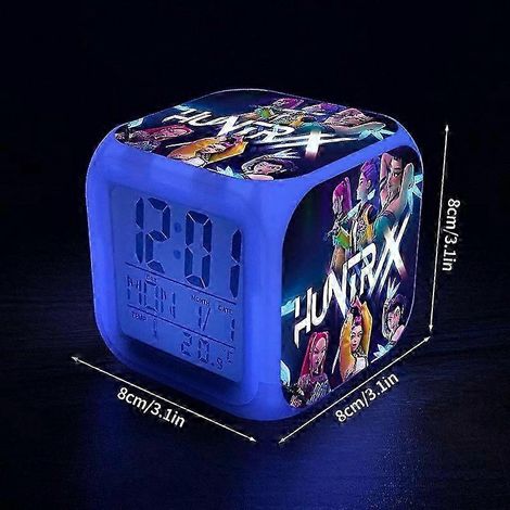 Réveil numérique coloré pour chambres d'enfants, design style anime, le cadeau idéal pour les étudiants et les fans de K-pop S2 (1/5)