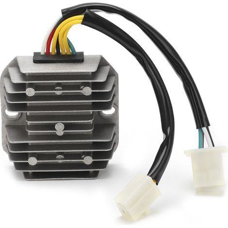 Régulateur de Tension Redresseur 7 Fils DualPlug Alliage d'Aluminium ABS pour Scooter Cyclomoteur ATV 12V (1/5)