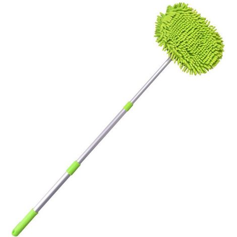 Ensemble de Brosse de Lavage Auto en Microfibre avec Gant Éponge à Long Manche, Plumeau Dépoussiérant et Accessoires de Nettoyage pour Voiture (1/5)