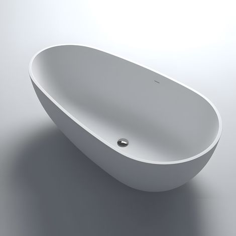 COCOON 180 - Baignoire ilot en Solid Surface 180 x 90 x 56(h) cm (1/5)