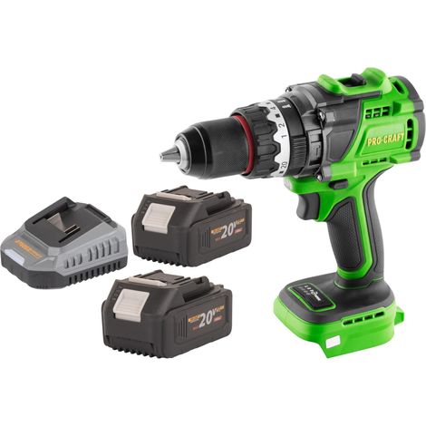 Taladro atornillador de impacto sin escobillas Procraft PA18ProBL-BB 20 V 180 Nm + 2 baterías de 4,0 Ah + cargador