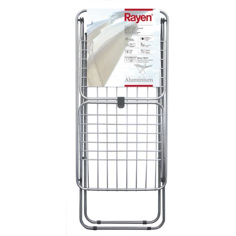 Rayen 3340 Stendibiancheria pieghevole grigio alluminio 20 barre (1/5)