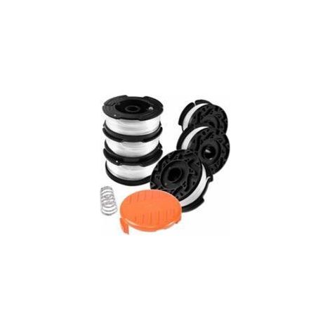 Débroussailleuse, une tête de tonte en nylon avec un couvre-bobine et un ressort utilisé pour remplacer la bobine du coupe-fil BLACK +DECKER AF-100-3ZP ,6+1+1 ensemble (1/4)