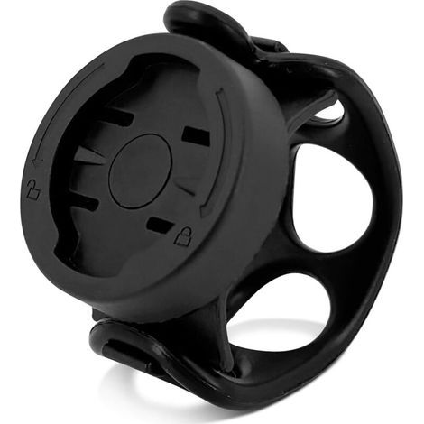 Supporto girevole a 360° per ciclocomputer Garmin - Supporto da attacco manubrio per luci e tachimetri Garmin Edge e Varia, supporto per bici da strada e mountain bike (1/5)