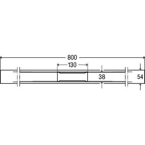 Profilé de douche Advantix Cleviva 4981.30 en finition mate (1/4)