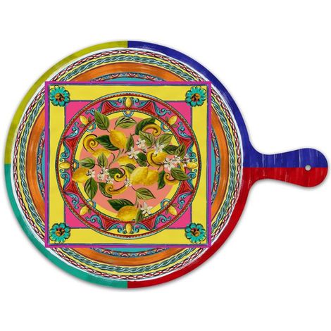 Tagliere grande tondo Ortigia Baci Milano cm 32x42