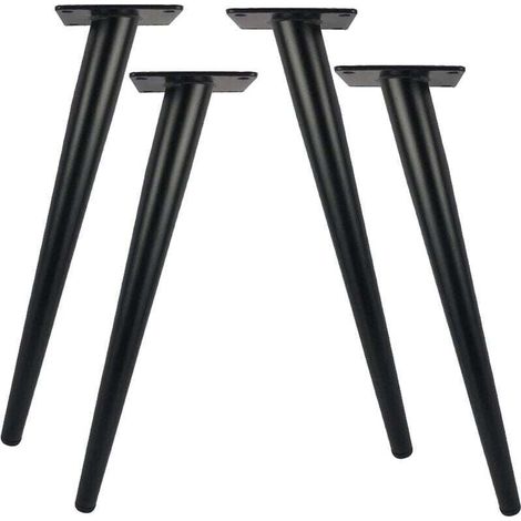 Set mit 4 Tischbeinen aus Metall, 30 cm lang, für moderne Möbel, Kommoden, Schränke, Schreibtische, Hocker, Ersatz-Stützbeine, Tragkraft 800 kg (1/4)