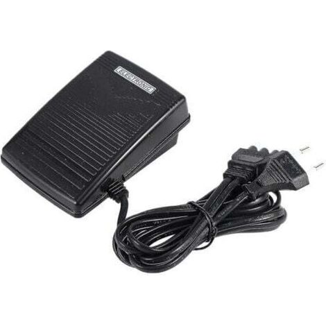 Pedal with power cord, EU plug, 200–240 V, black (1/3)