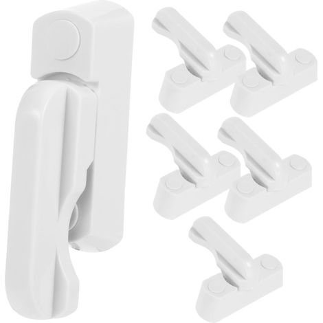1 ensemble Serrures de Fenêtre T Blanc Lot de Verrous de Sécurité pour Fenêtres à Oscillation Verrouillage Violence pour Maisons et Appartements