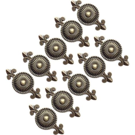 10 pcs (Bronze) Cabinet Poignée Cabinet Boutons Meubles Boutons Boutons du tiroir Poignées Meubles, Bouton pour Armoire, Tiroir