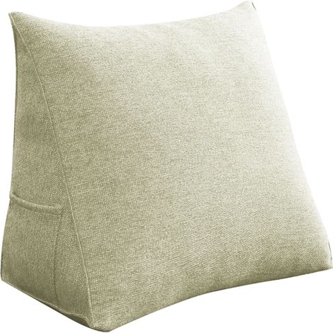 Cuscino da lettura triangolare - Bianco Cuscino da lettura triangolare - Bianco 45 cm (1/4)