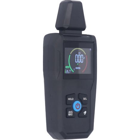 Détecteur de champ électromagnétique haute précision avec alarme sonore et lumineuse, écran LCD rétroéclairé, mesureur de rayonnement EMF (1/5)