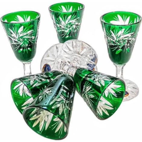 Copas de vodka de cristal esmeralda de 40 ml Molinillo de aceitunas (1/5)