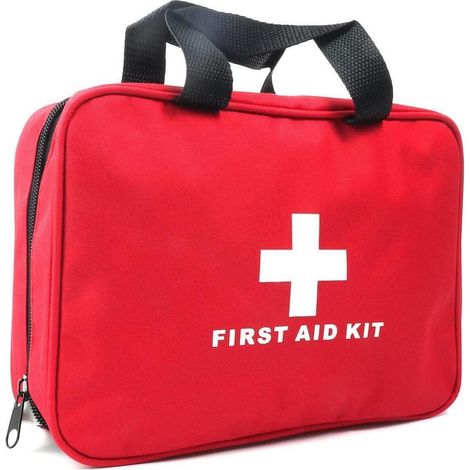 Trousse de premiers secours Rouge, vide, compacte, Nylon, 24x18x8cm