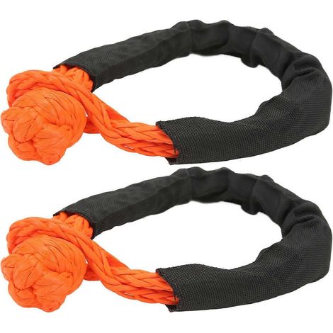 8 mm weiches Schäkel-Bergeseil, orange, tragbar, leicht, UV-beständig, für Bootfahren, Camping und Klettern