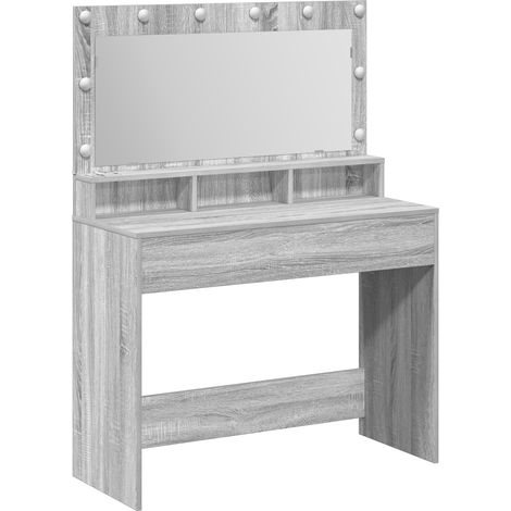 Coiffeuse,Table de maquillage Sonoma gris 100 x 41 x 135 cm Bois d'ingénierie CFW137599 (1/5)