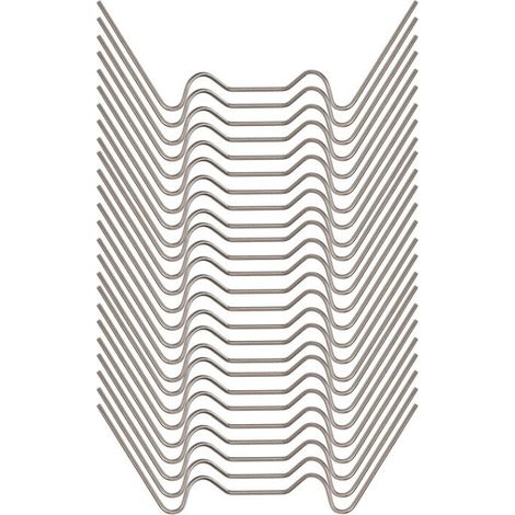 BRAVIX 100 Pcs Clips de Vitrage pour Serre7.51.5cm Clip de Vitrage Type W Clips de Vitrage pour Serre de Jardin Clips pour Vitre de Serre Acier Inoxy pour Fixation de Verre de Serre Effet de Serre