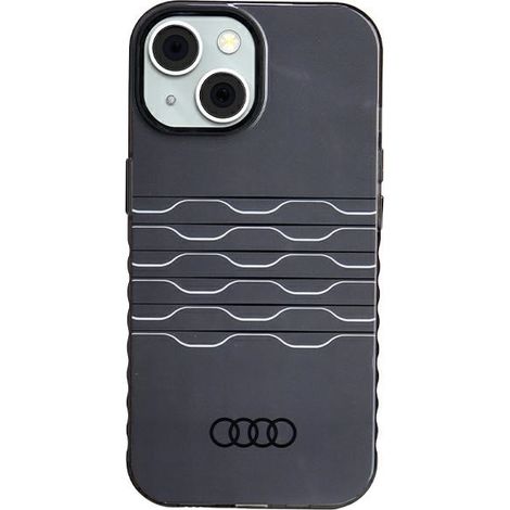 iPhone 15 Audi MagSafe IML Schwarze Hartschalen-Hülle (1/5)