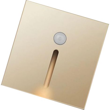 LED-Nachtlicht mit Bewegungsmelder, ABS, für Flur, Schlafzimmer, Küche, Gold (1/5)